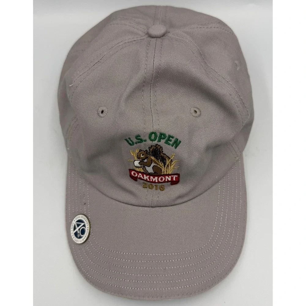 US Open Oakmont 2016 USGA Member Strapback Golf Hat‎ Squirrel Logo Pin